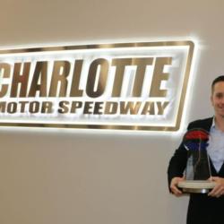 Matt Greci, Charlotte Motor Speedway Executive Director of Events, was named Speedway Motorsports' O. Bruton Smith Award recipient for 2018