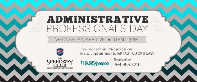 administrative professionals day menu dining the speedway club