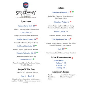 Lunch Menu