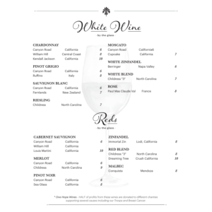 Wine List