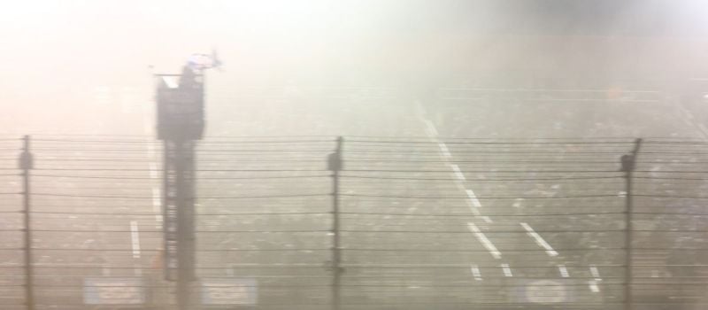 Hudson O’Neal narrowly defeated five-time Outlaw champion Brandon Sheppard in the A-main of the Real American Beer Late Model Series showdown at Thursday night’s World of Outlaws World Finals at The Dirt Track at Charlotte.