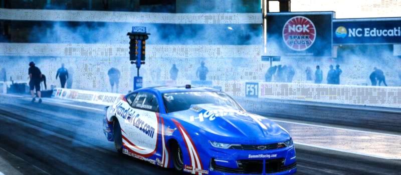 Pro Stock driver Greg Anderson, a three-time winner at zMAX Dragway, will look for his NHRA-best 98th career win this weekend at the DEWALT NHRA Carolina Nationals at the Bellagio of drag strips.
