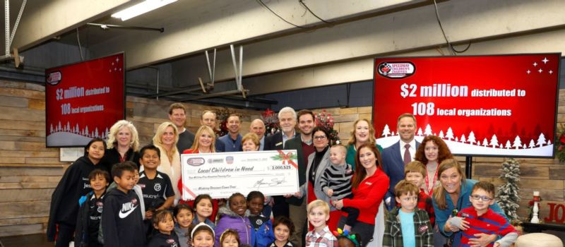 Members of the Board of Trustees alongside representatives of area nonprofits celebrated the awarding of over $2 million to more than 100 charities across the Charlotte and North Wilkesboro areas.