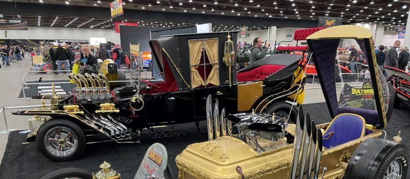 The Munster Koach and Drag-u-la, two wildly unique and popular customs from the 1960s television series The Munsters will make their AutoFair debut at Charlotte Motor Speedway April 13-16