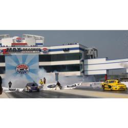 zMAX Dragway opened with a unique ribbon-cutting ceremony on Aug. 20, 2008, in Concord, North Carolina