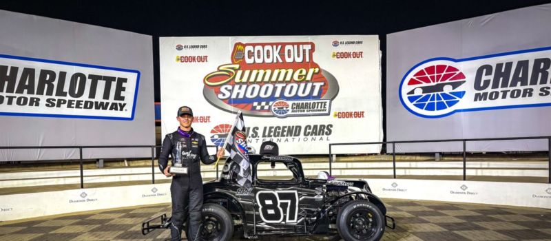 anny Chisolm held off a hard-charging Bubba Wallace in a white-knuckled Dilling Heating, Cooling, Plumbing and Electrical Pro division showcase of speed to claim the checkered flag during Round 2 of the Cook Out Summer Shootout Monday night.