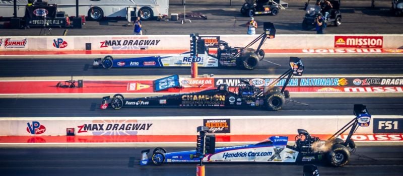 Four-wide action returns to zMAX Dragway as the NHRA Mission Foods Drag Racing Series roars into Charlotte for the NHRA 4-Wide Nationals, April 24–26, during the sport’s 75th anniversary season.