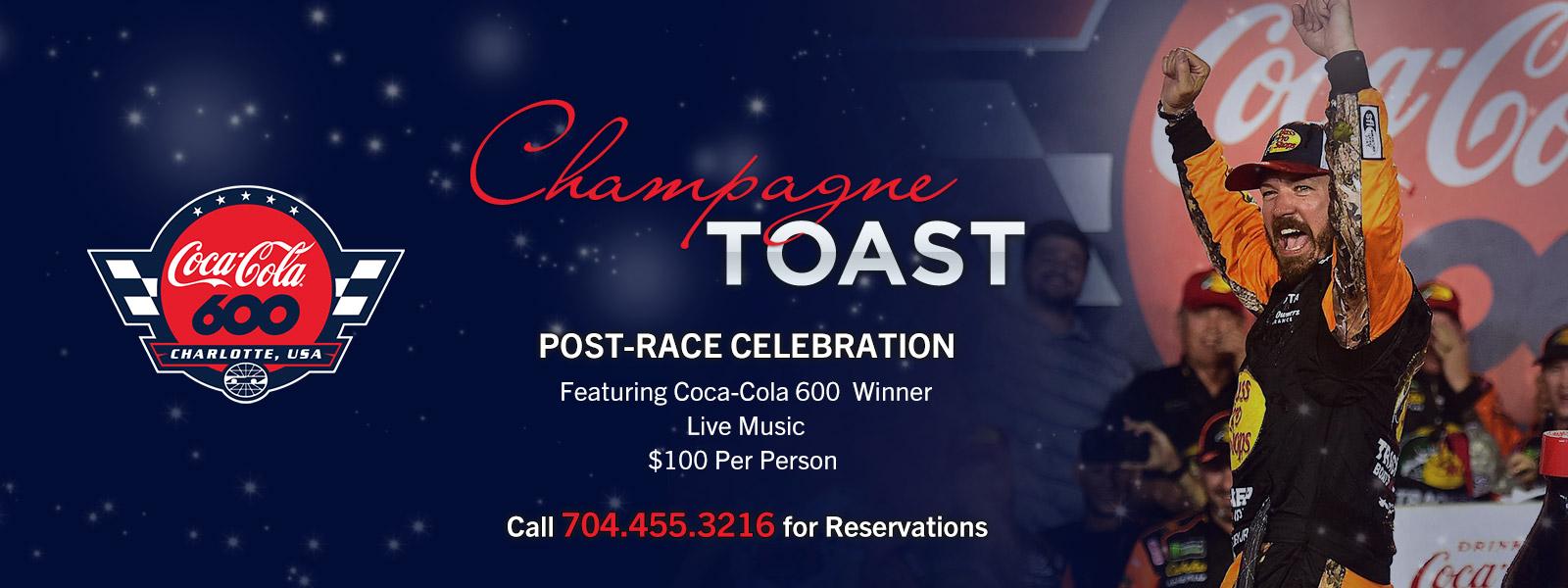 Coca-Cola 600 Champagne Toast