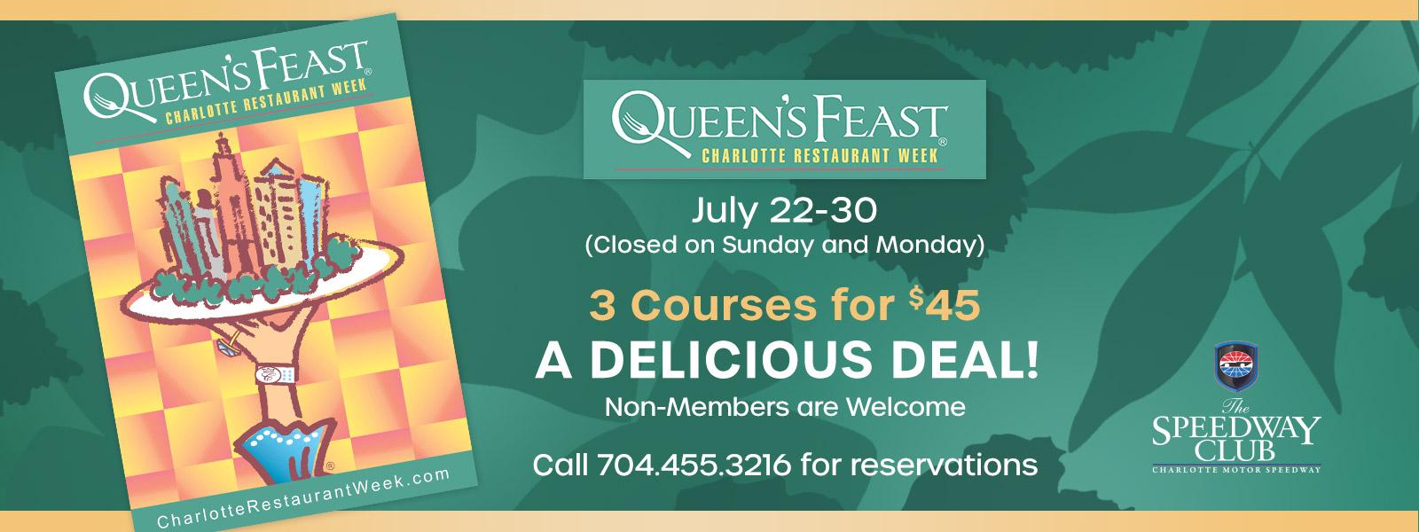 Queen's Feast <span class=presented>Charlotte Restaurant Week</span>