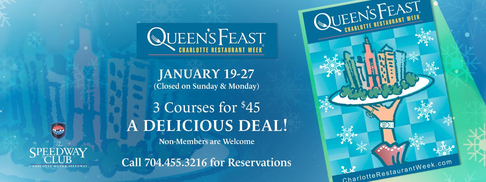 Queen's Feast <span class=presented>Charlotte Restaurant Week</span>