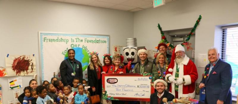 Speedway Children's Charities, along with Santa Claus and Lug Nut, made special visits to local area nonprofits this week, delivering grant funds and holiday cheer.