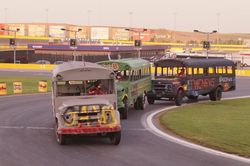 Media Mayhem returns Tuesday as local media personalities battle for bragging rights in the ultimate school bus slobberknocker during Round 8 of the Bojangles' Summer Shootout at Charlotte Motor Speedway